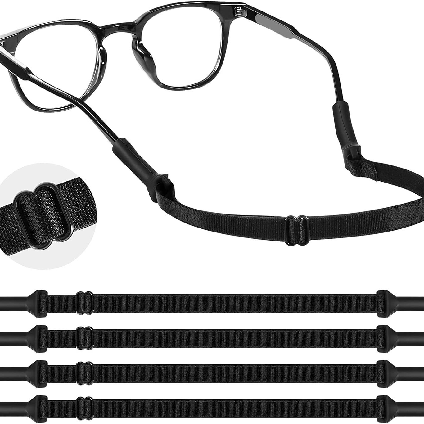 Sunglass Retainer Cord - 4 Buah Tali Kacamata Dewasa (8.3-13in)