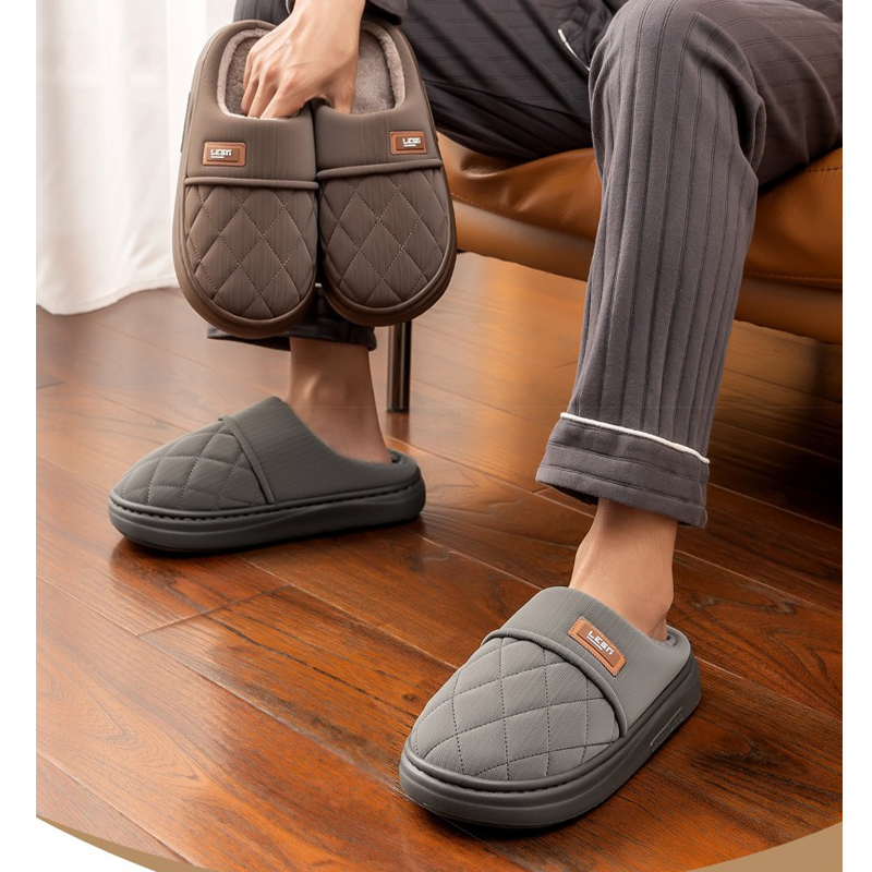 Flip Flop Leather Men - Sandal Rumah Musim Dingin Wanita Pria