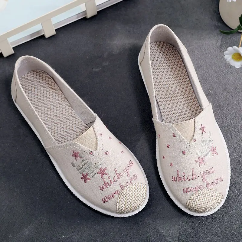 Espadrille Slip On - Sepatu Wanita Kawaii Slip On Ujung