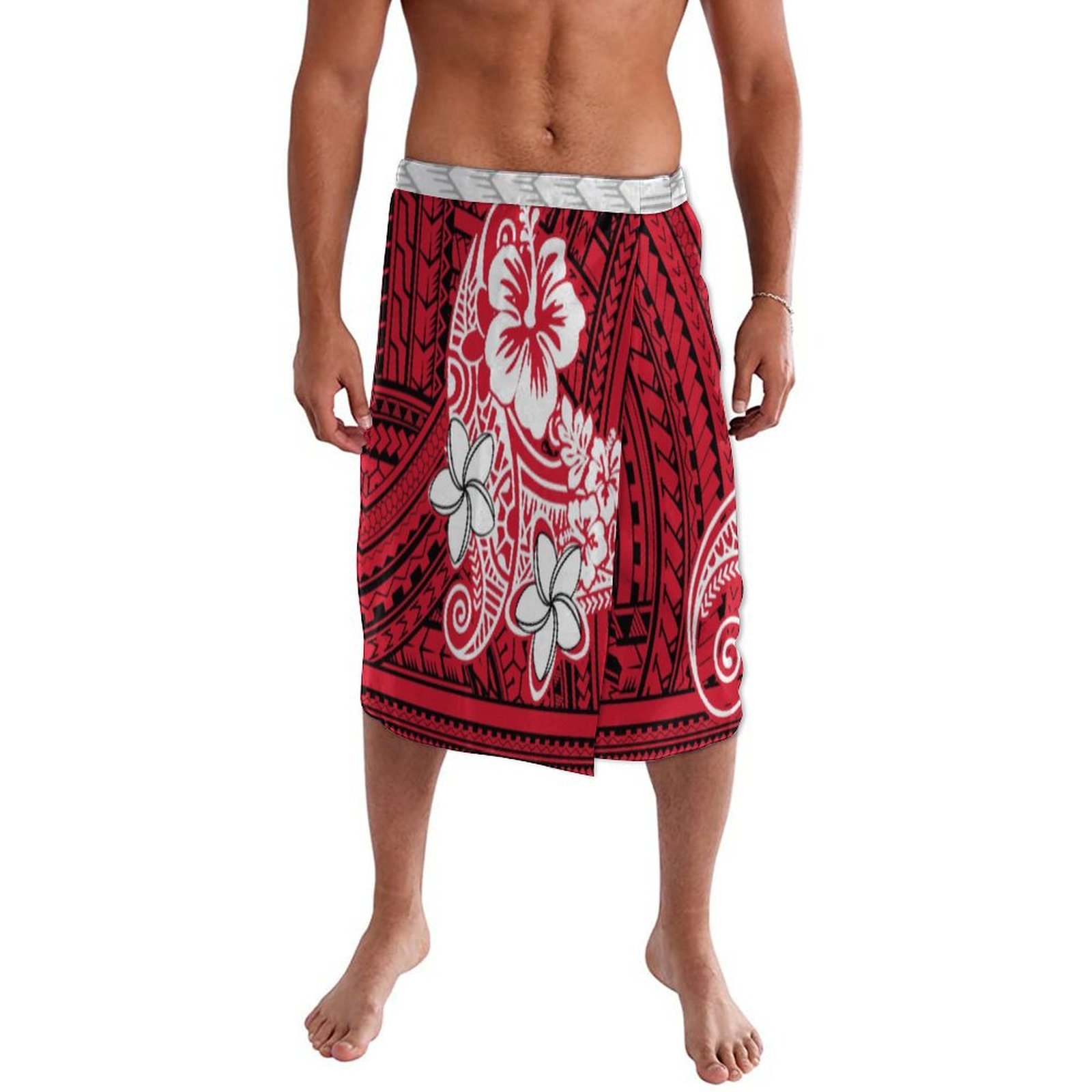 Sarong Men Wrap - Gaun Lavalava Pria Kustom Pulau Polinesia