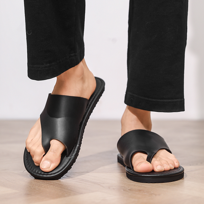 Flip Flop Leather Men - Sandal Pria Kualitas Tinggi Sandal Jepit