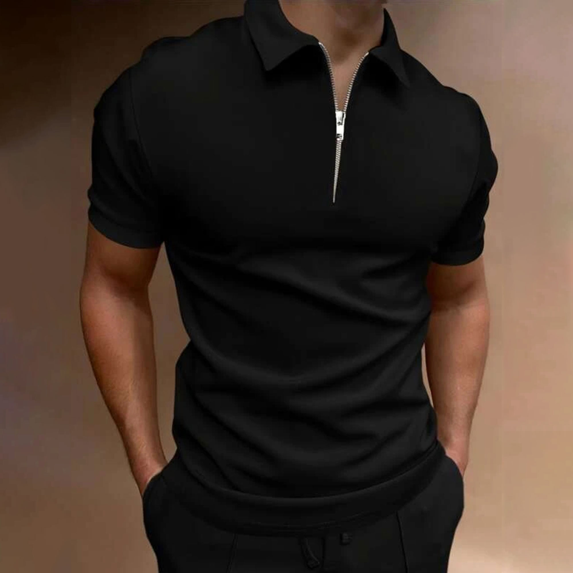 Polo Shirt Pique - Kaus Polo Warna Polos Pria Musim