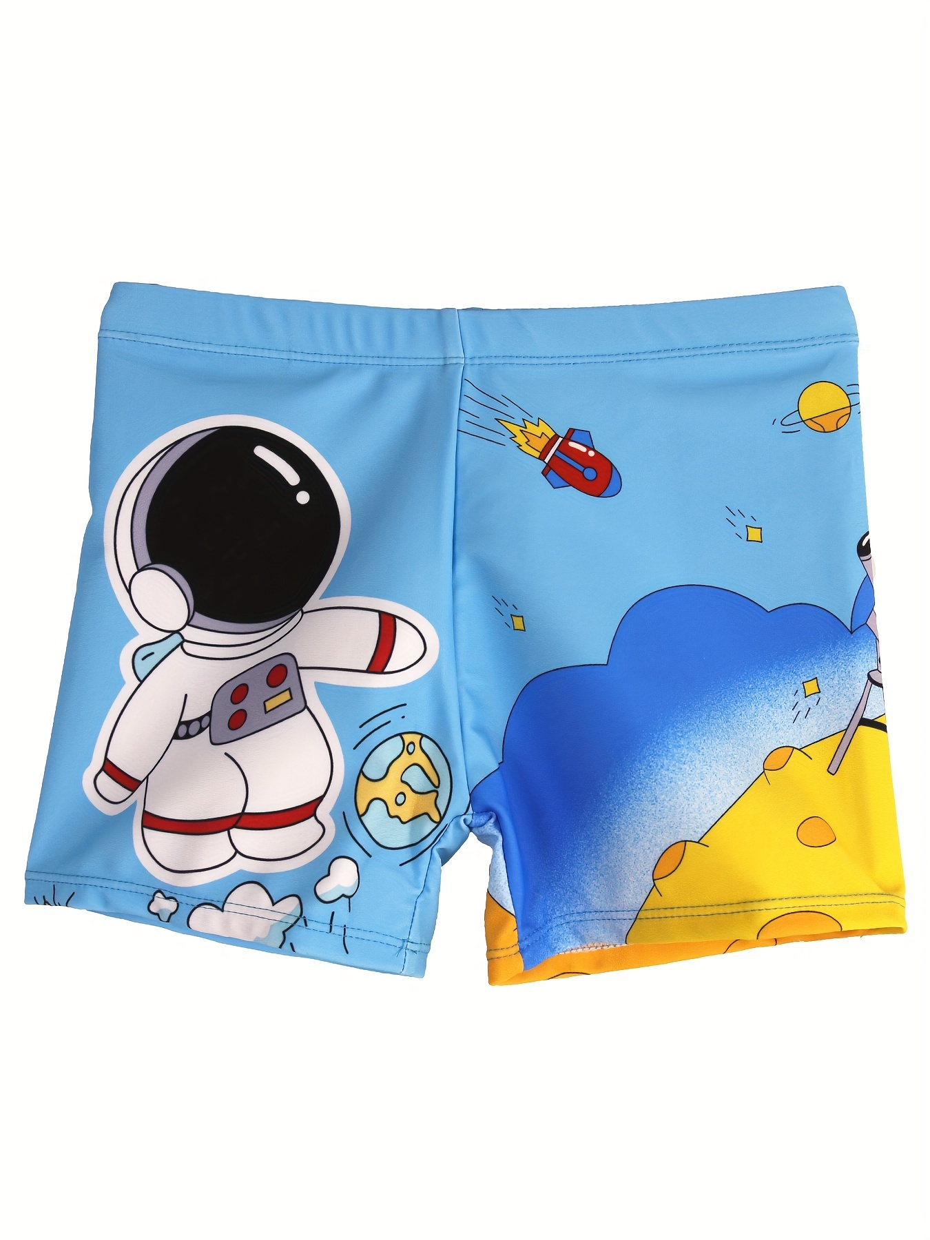 Swim Trunk Quick Dry - Celana renang anak laki-laki, pola astronot