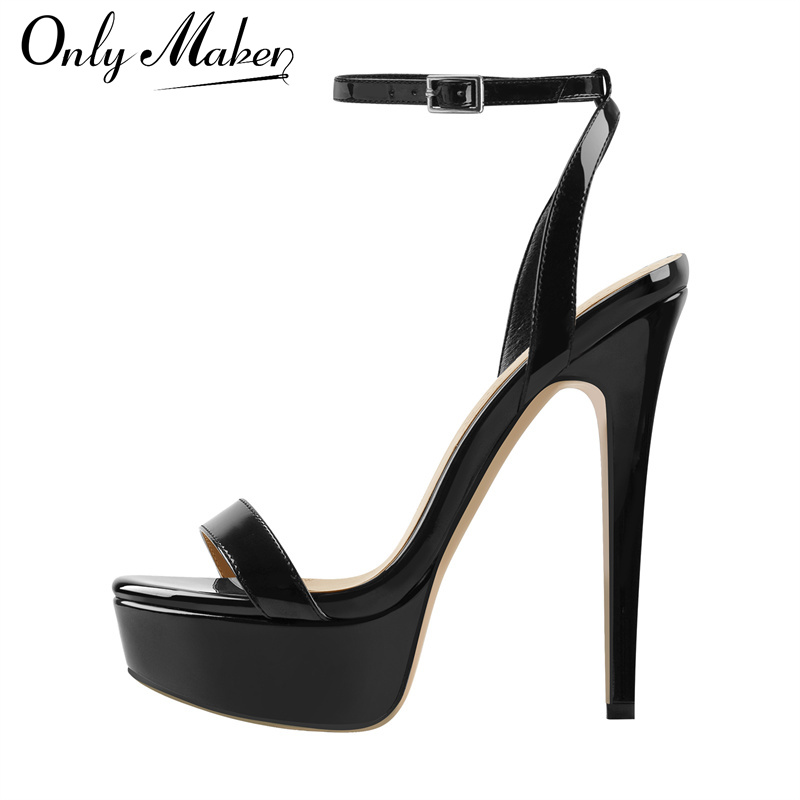 Casual Sandal Leather - Sepatu Hak Tinggi Stiletto Platform Wanita