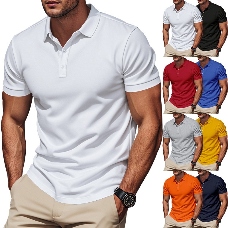 Polo Shirt Pique - Kemeja Slim Fit Kasual Lengan Pendek