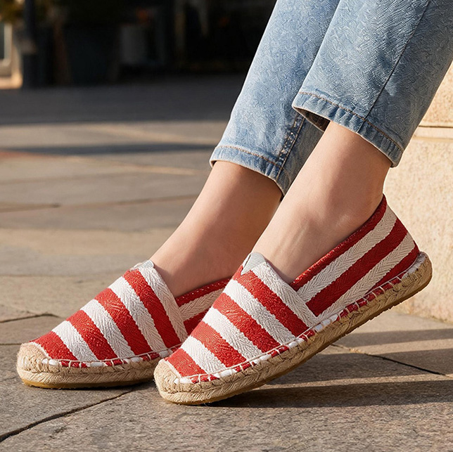 Espadrille Slip On - Sepatu Kanvas Wanita Musim Panas Musim