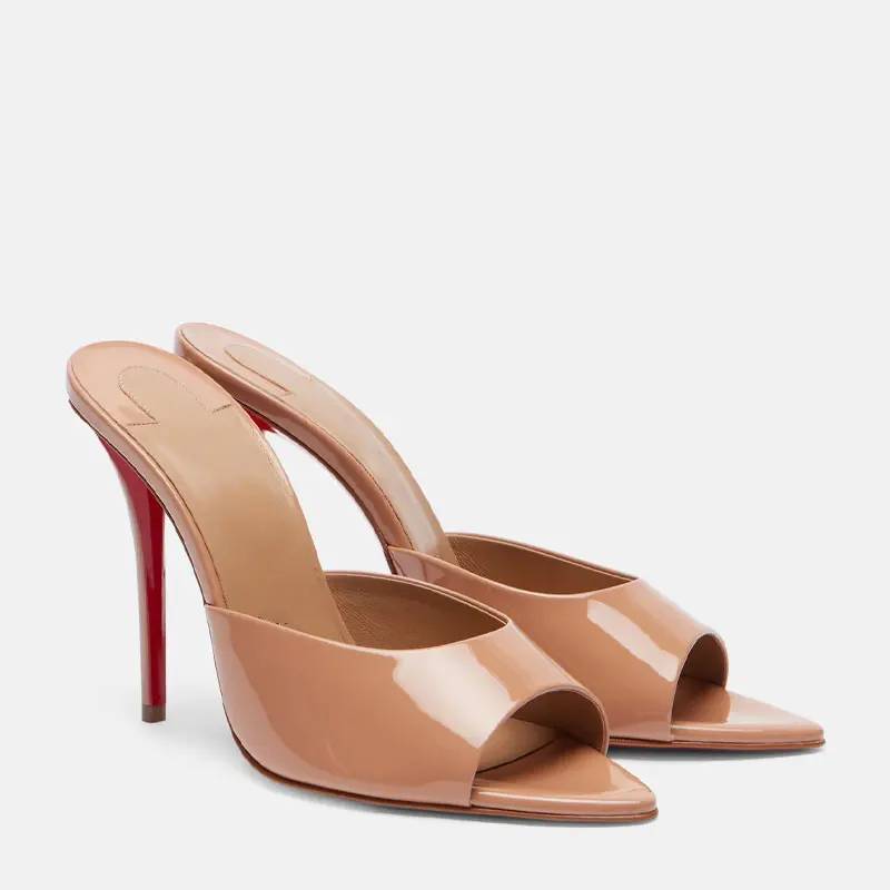Casual Sandal Leather - Sepatu untuk Wanita Sandal Romawi Ujung
