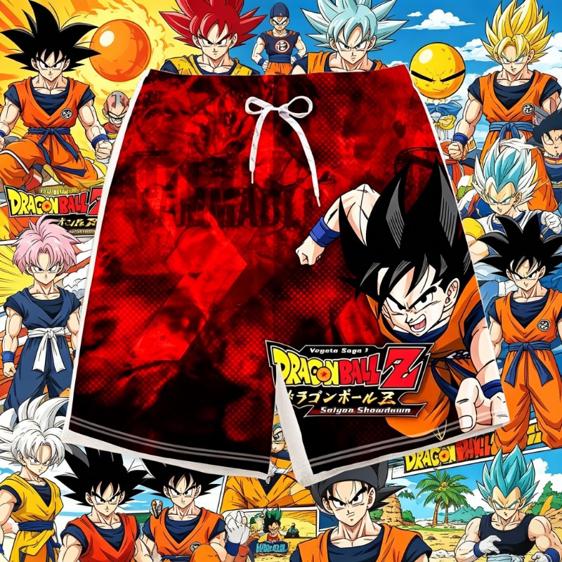 Swim Trunk Quick Dry - Celana Pendek Anak-anak Bermotif Dragon Ball