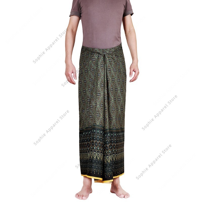 Sarong Men Wrap - Rok Sarung Batik untuk Pantai, Rok