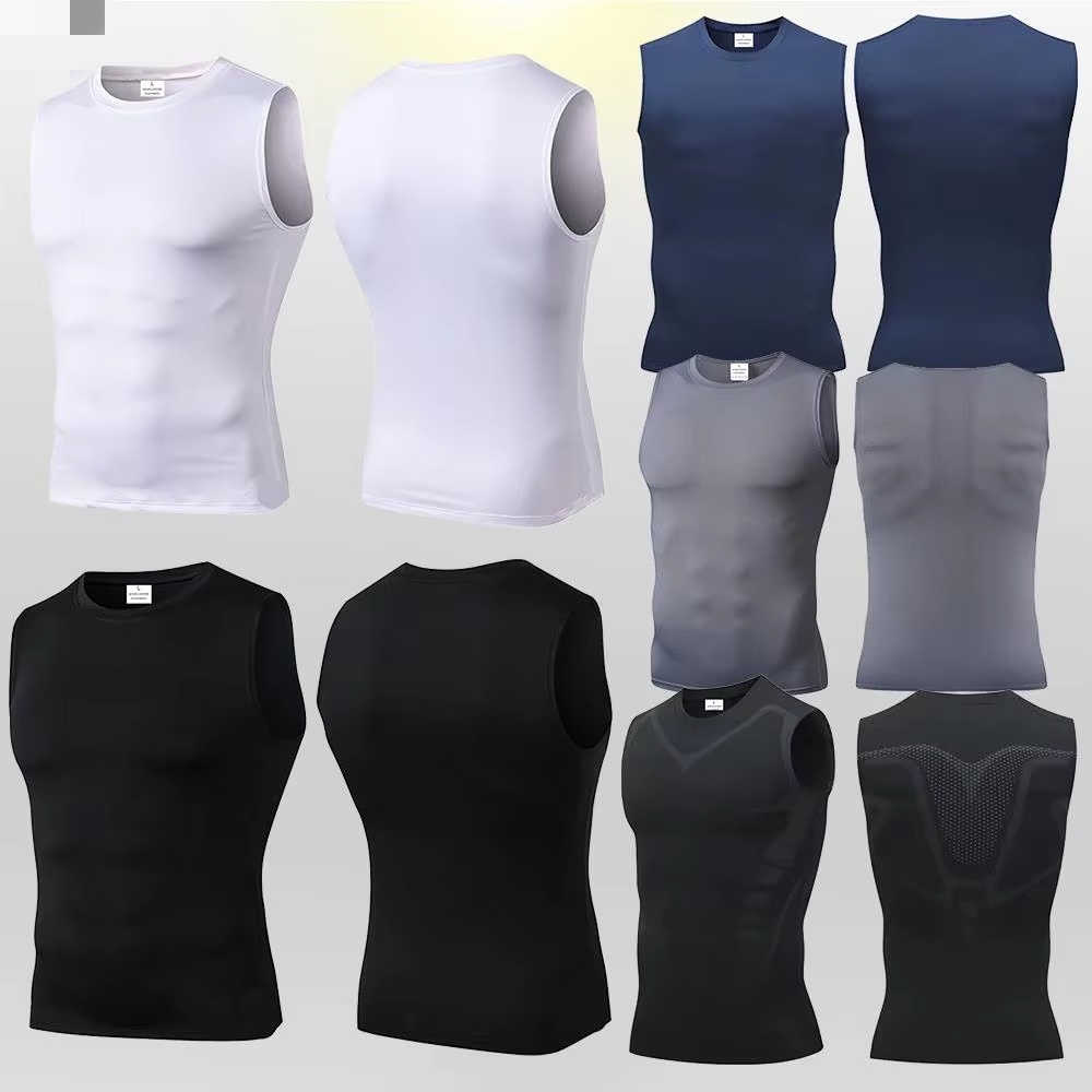 Tank Top Muscle - Tank Top Kompresi Pria, Kaos Gym