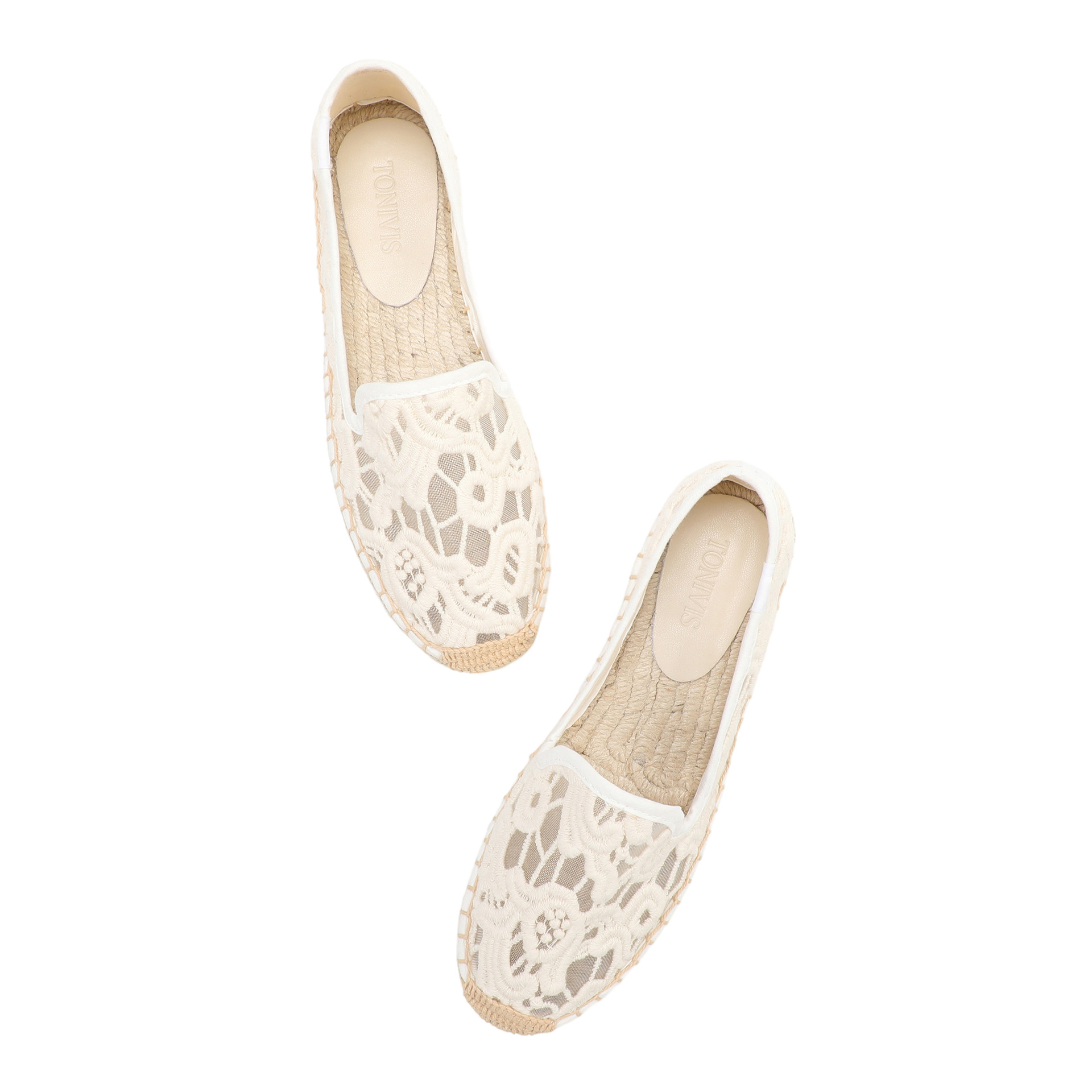 Espadrille Slip On - Sepatu Espadrilles Wanita Berenda, Model Slip