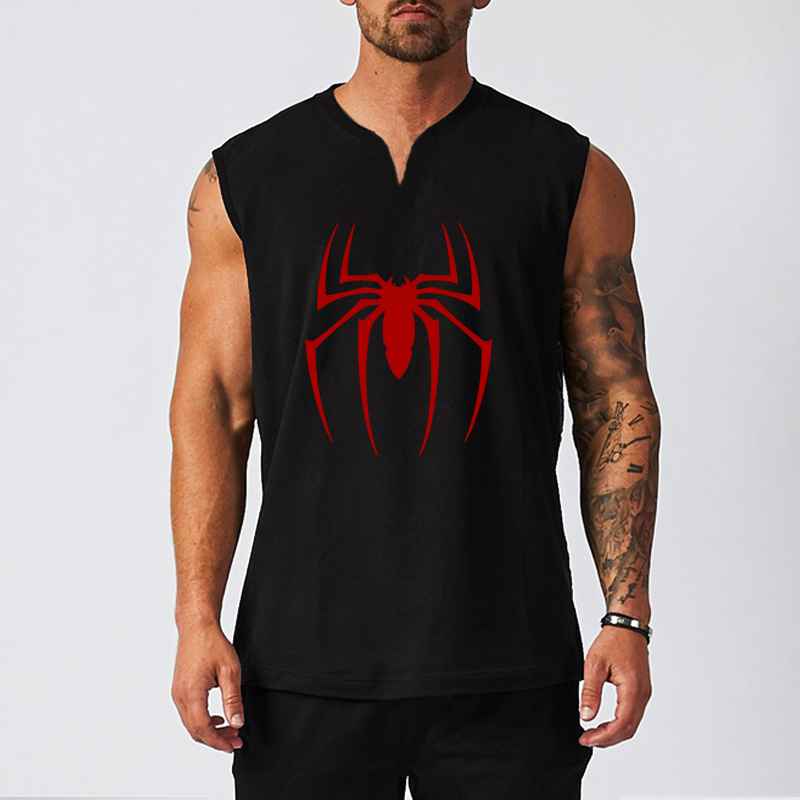 Tank Top Muscle - Kaus Tank top kebugaran Gym pria,