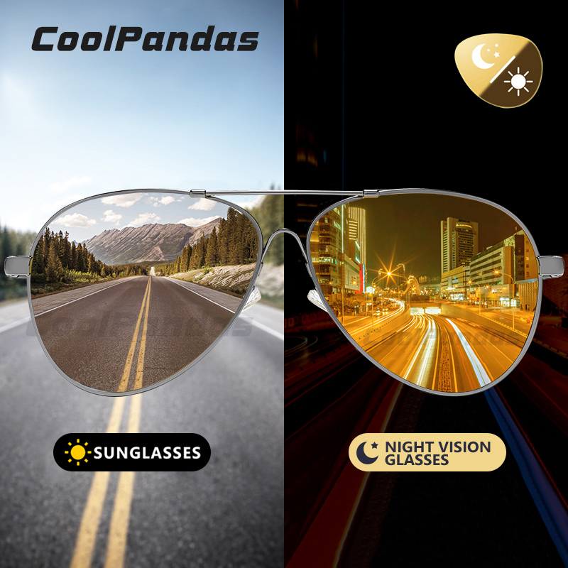 Sunglasses Aviator Polarized - Coolpanda Kacamata Hitam Penerbangan Kacamata Fotochromic