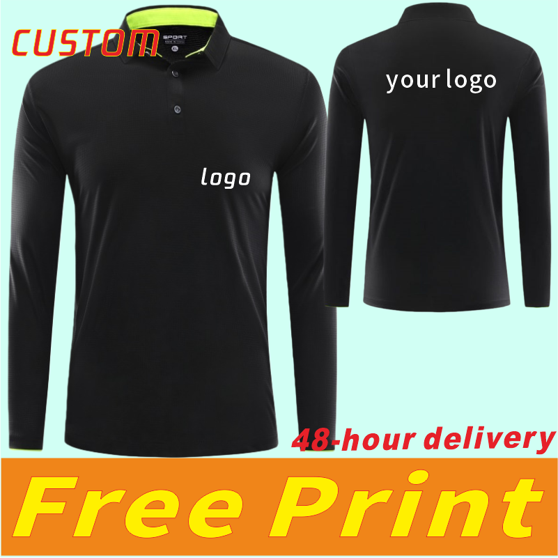 Polo Shirt Pique - Kaos olahraga lengan panjang cepat kering