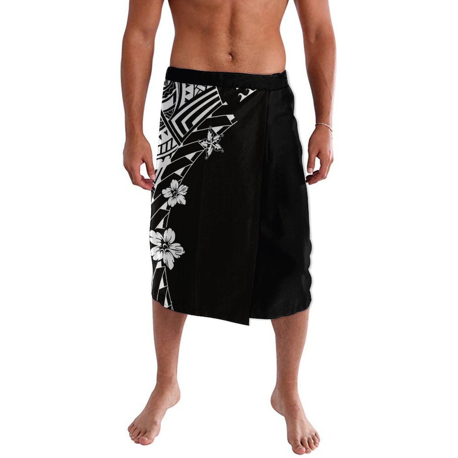 Sarong Men Wrap - Gaun sarung kasual tradisional suku Polinesia