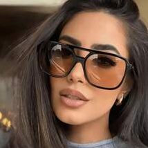 Sunglasses Aviator Polarized - Kacamata Hitam Model Aviator Double‑Bridge, Lensa