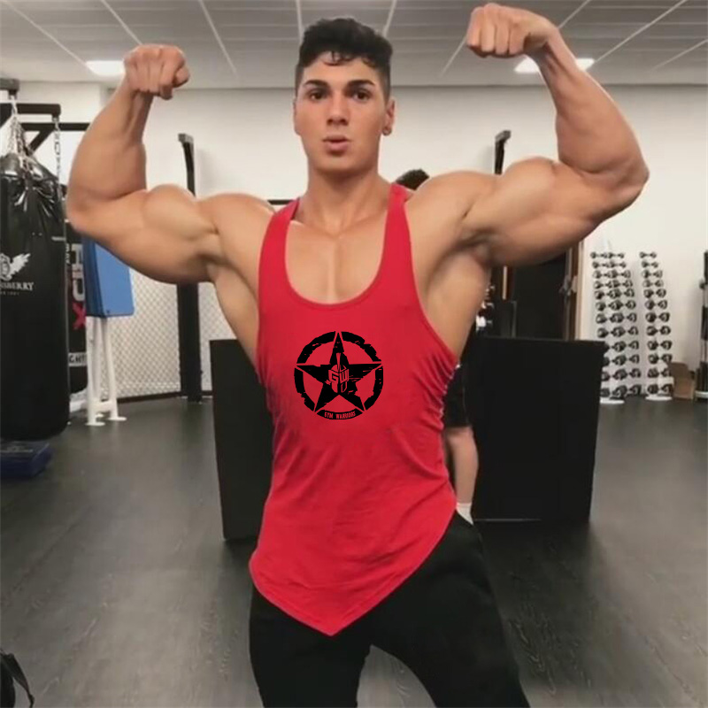 Tank Top Muscle - Gym binaraga kaus berotot atasan Tank