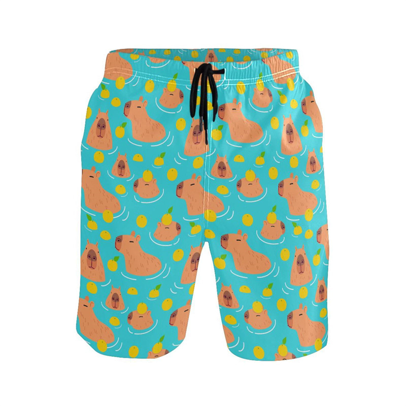 Trunks Board Surf - Celana pendek pantai motif kartun hewan
