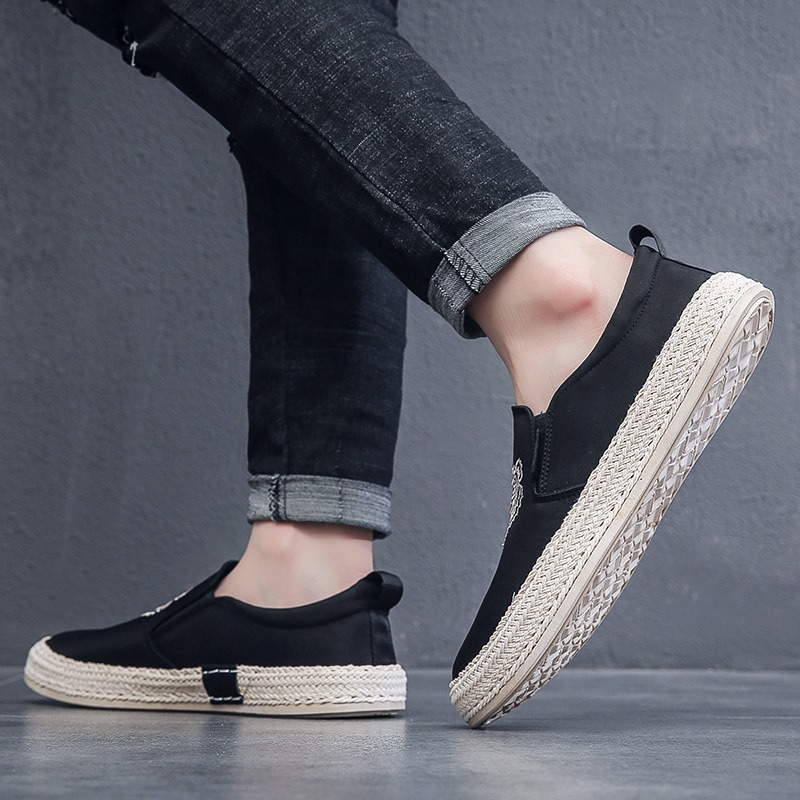 Sepatu Bersirkulasi Hitam untu - Espadrille Slip On ulasan dan harga