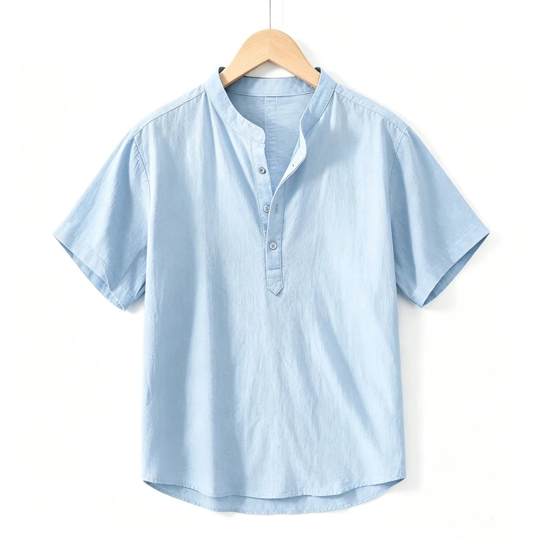 Kemeja Lengan Pendek Pria Musi - Linen Shirt Breathable ulasan dan harga
