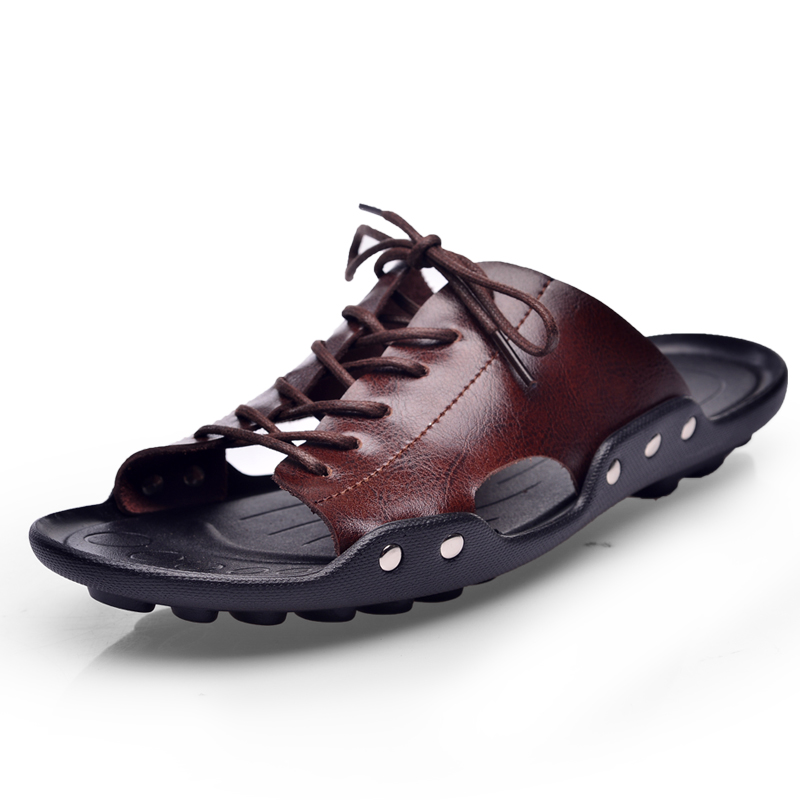 Sandal Pria Summer Tide, Sanda - Flip Flop Leather Men ulasan dan harga