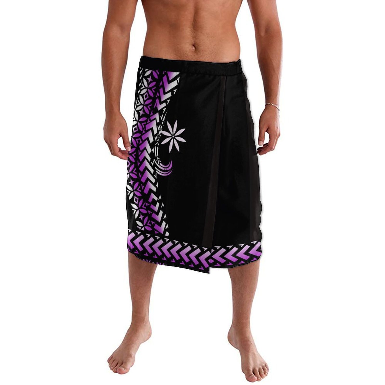 Gaun balutan kasual motif desa - Sarong Men Wrap ulasan dan harga