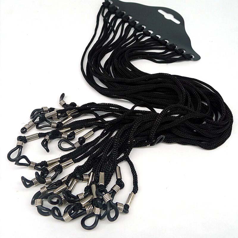 12 buah/set Tali Nilon Hitam P - Sunglass Retainer Cord ulasan dan harga