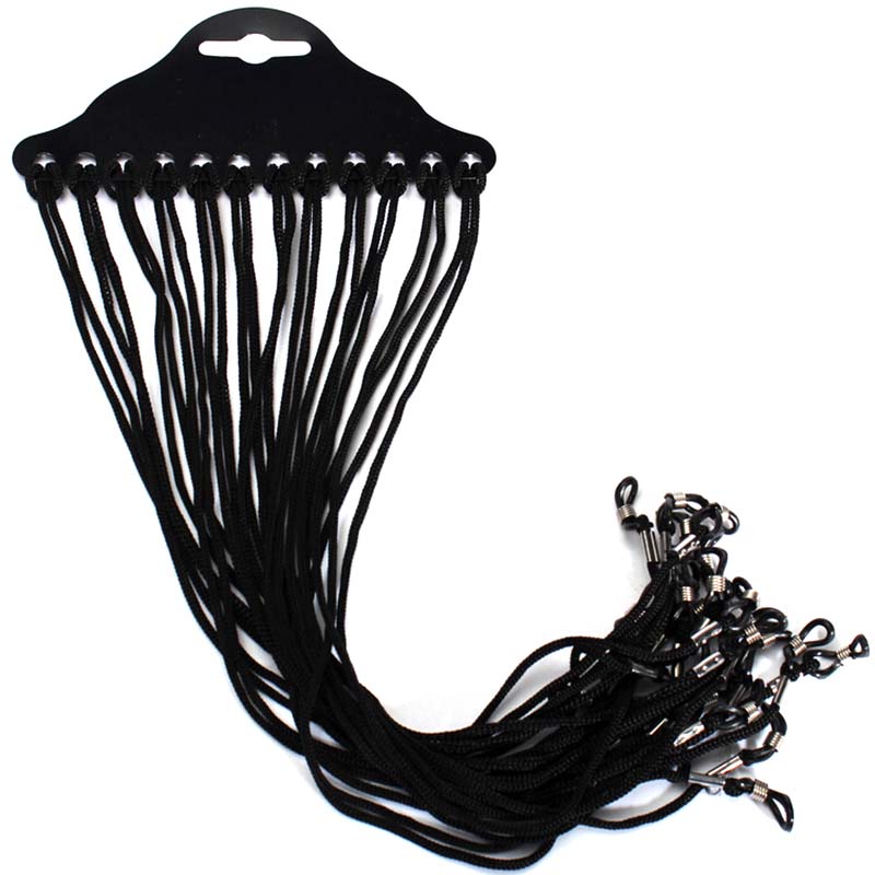 12 buah/set Tali Nilon Hitam P - Sunglass Retainer Cord ulasan dan harga
