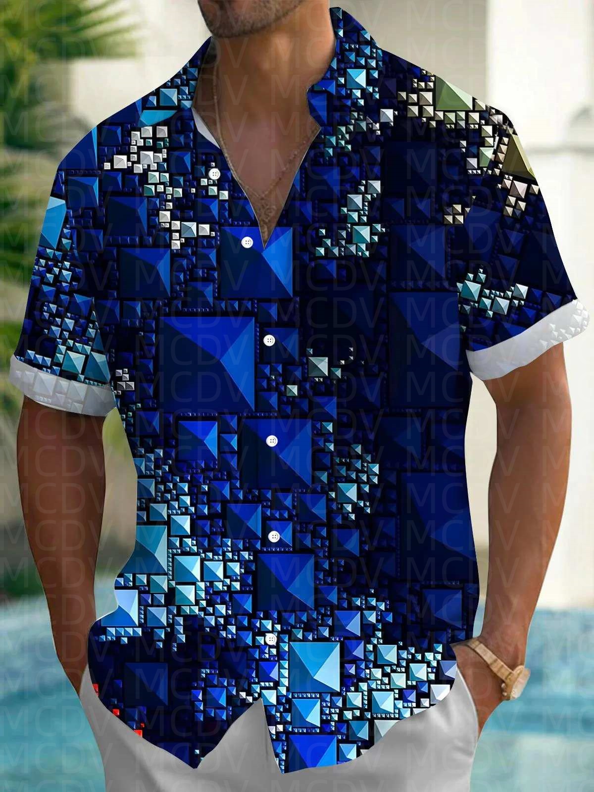 Kemeja Hawaii Pria Motif Matah - Shirt Camp Collar ulasan dan harga