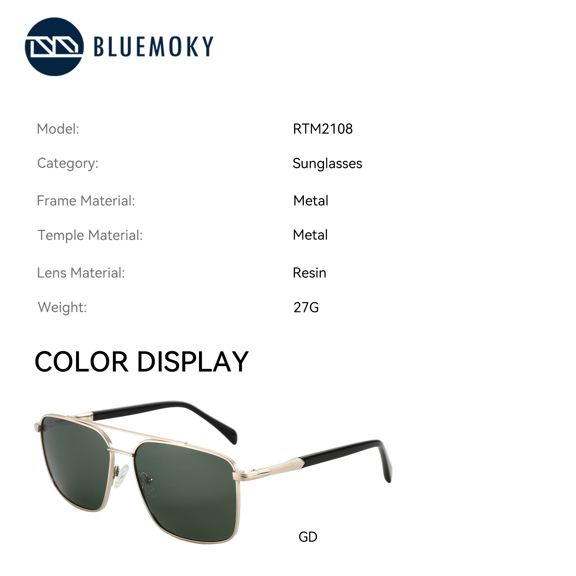 BLUEMOKY Kacamata Hitam Resep  - Sunglasses Aviator Polarized ulasan dan harga