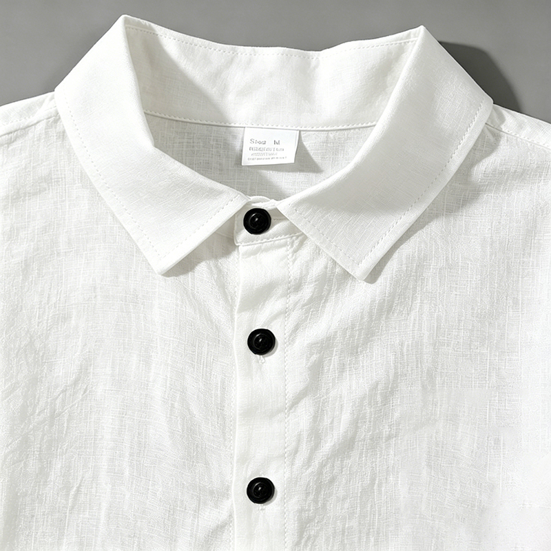 Pakaian Linen Pria Dua Potong  - Linen Shirt Breathable ulasan dan harga