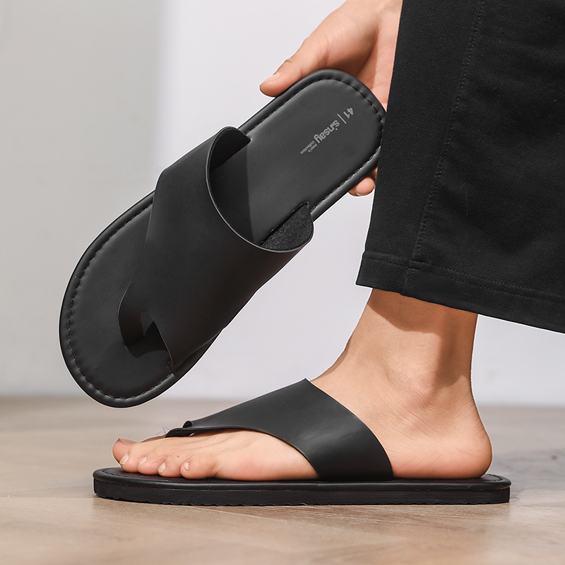 Sandal Pria Kualitas Tinggi Sa - Flip Flop Leather Men ulasan dan harga
