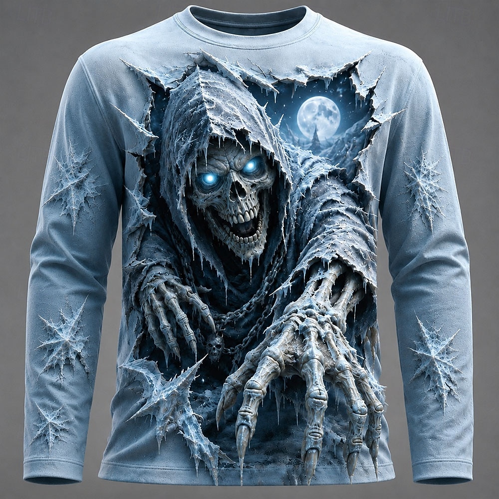 Kaos Pria Halloween dengan Gra - Tee Graphic Print ulasan dan harga