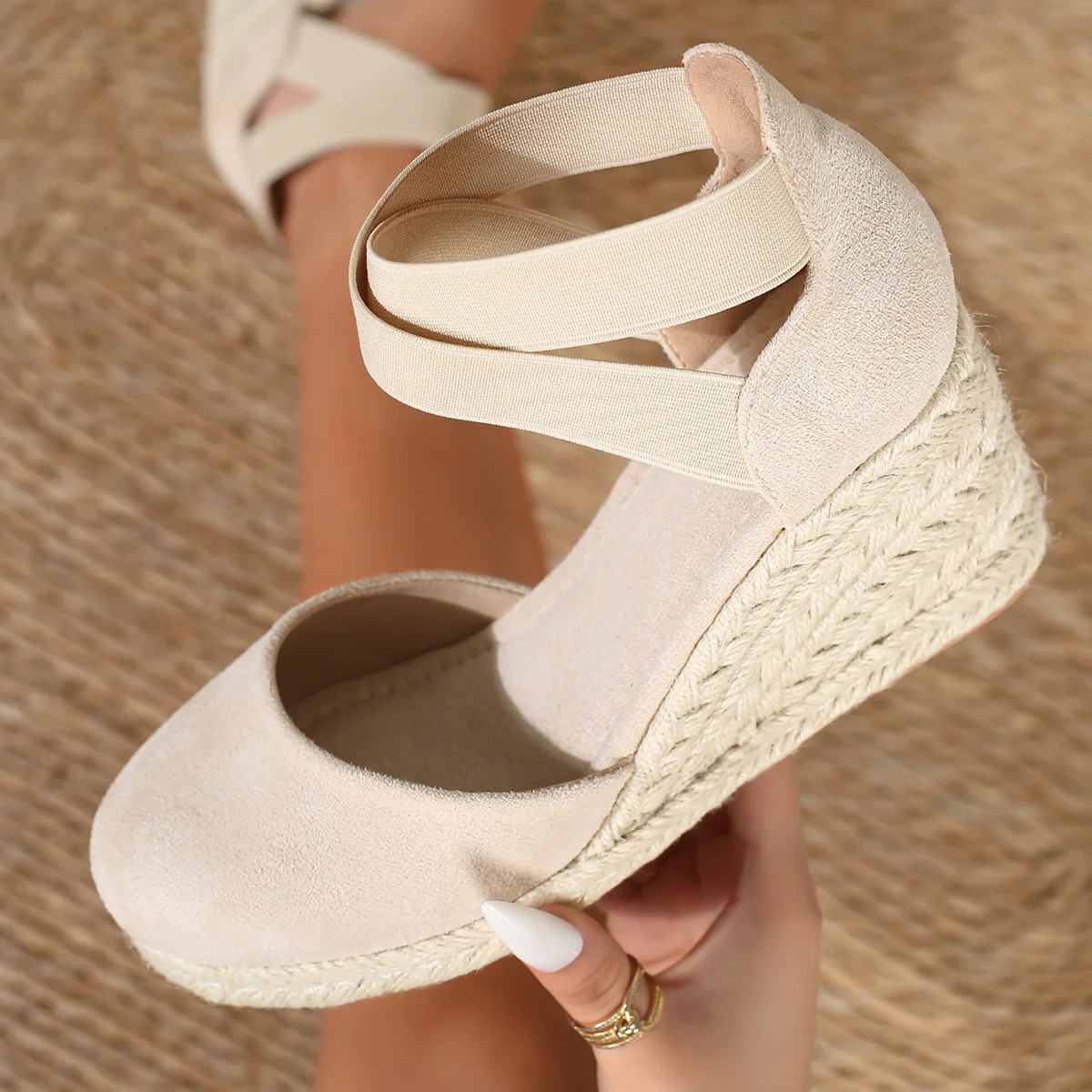 Sandal Wedges Espadrille Wanit - Espadrille Slip On ulasan dan harga
