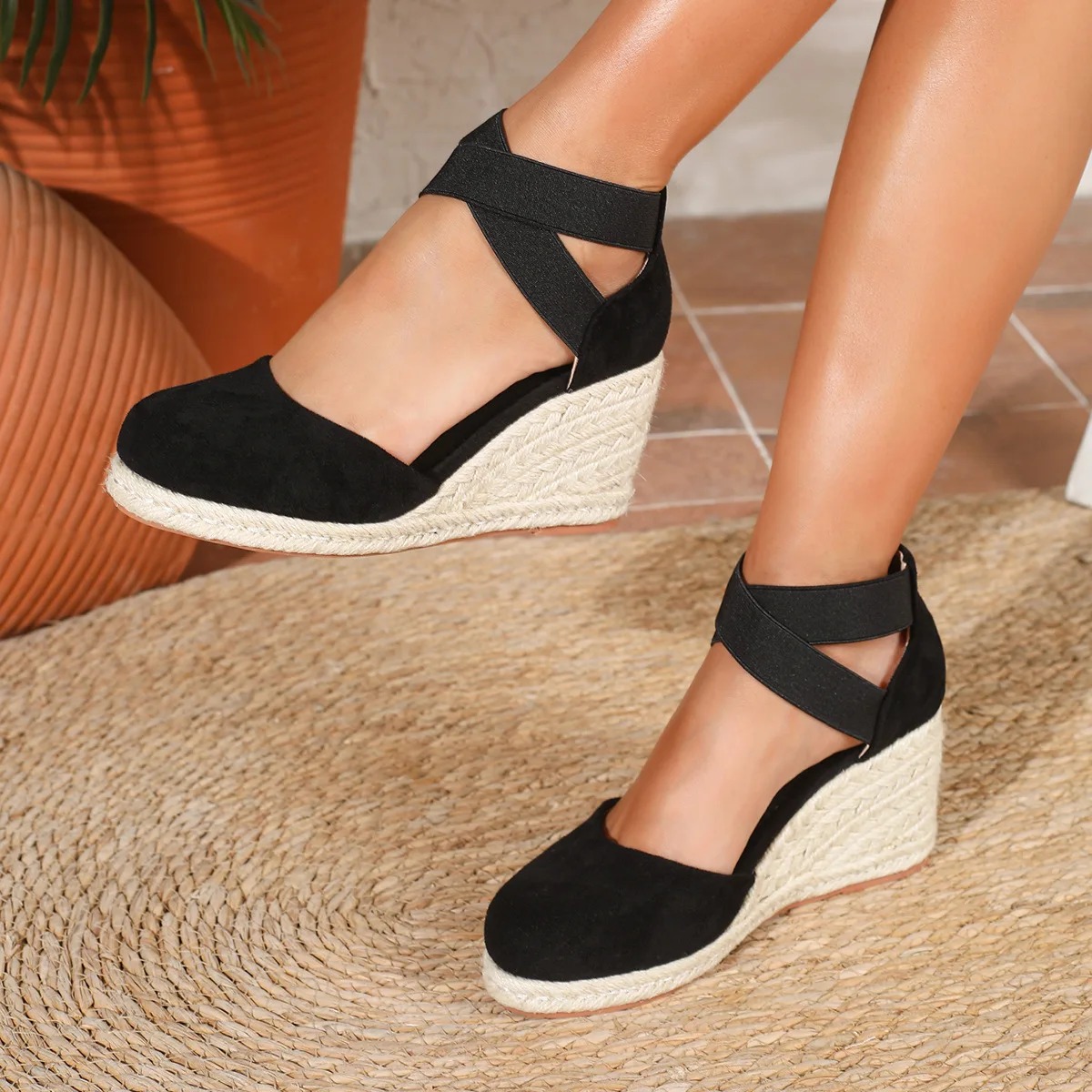 Sandal Wedges Espadrille Wanit - Espadrille Slip On ulasan dan harga