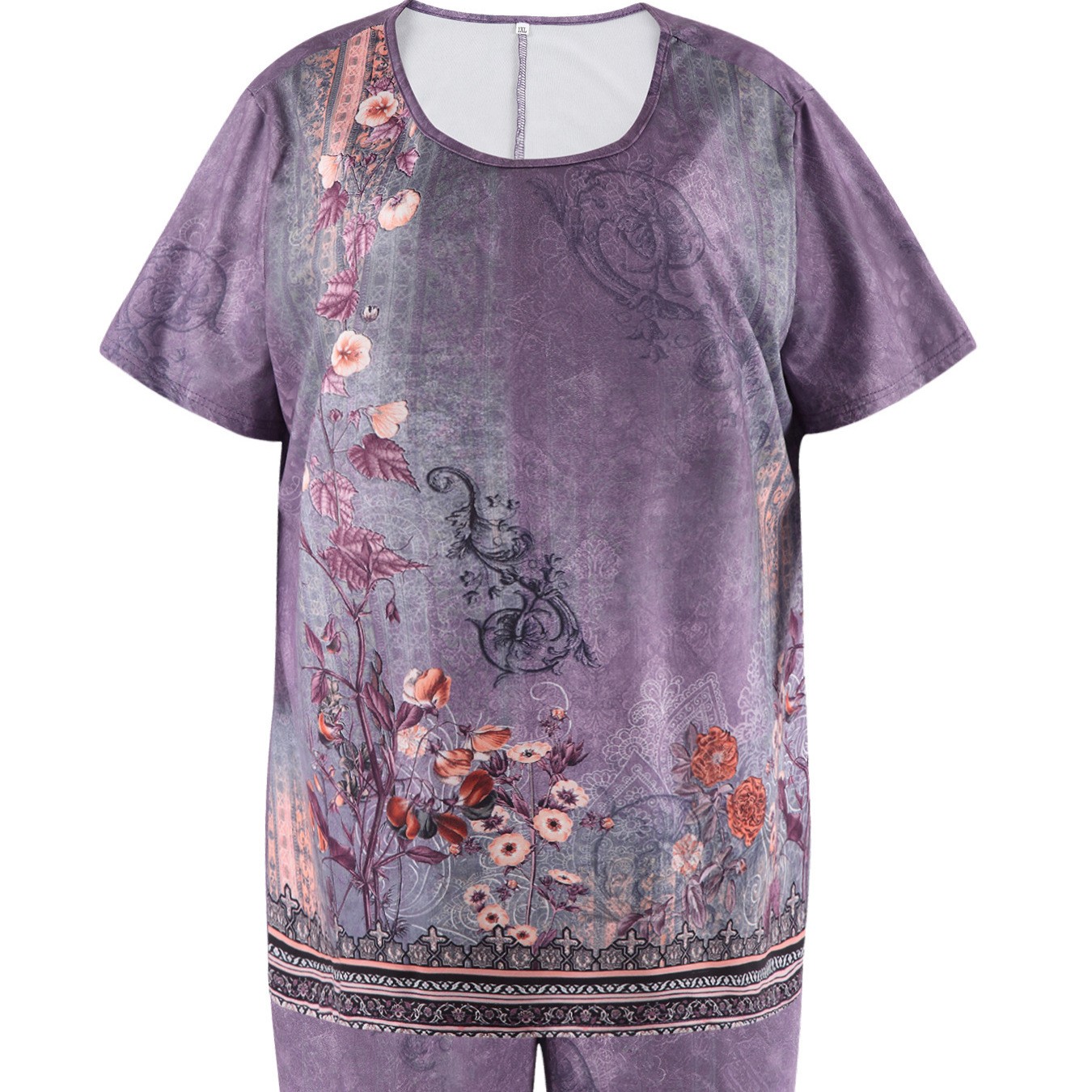 Set Celana Pendek Santai Wanit - Tee Graphic Print ulasan dan harga