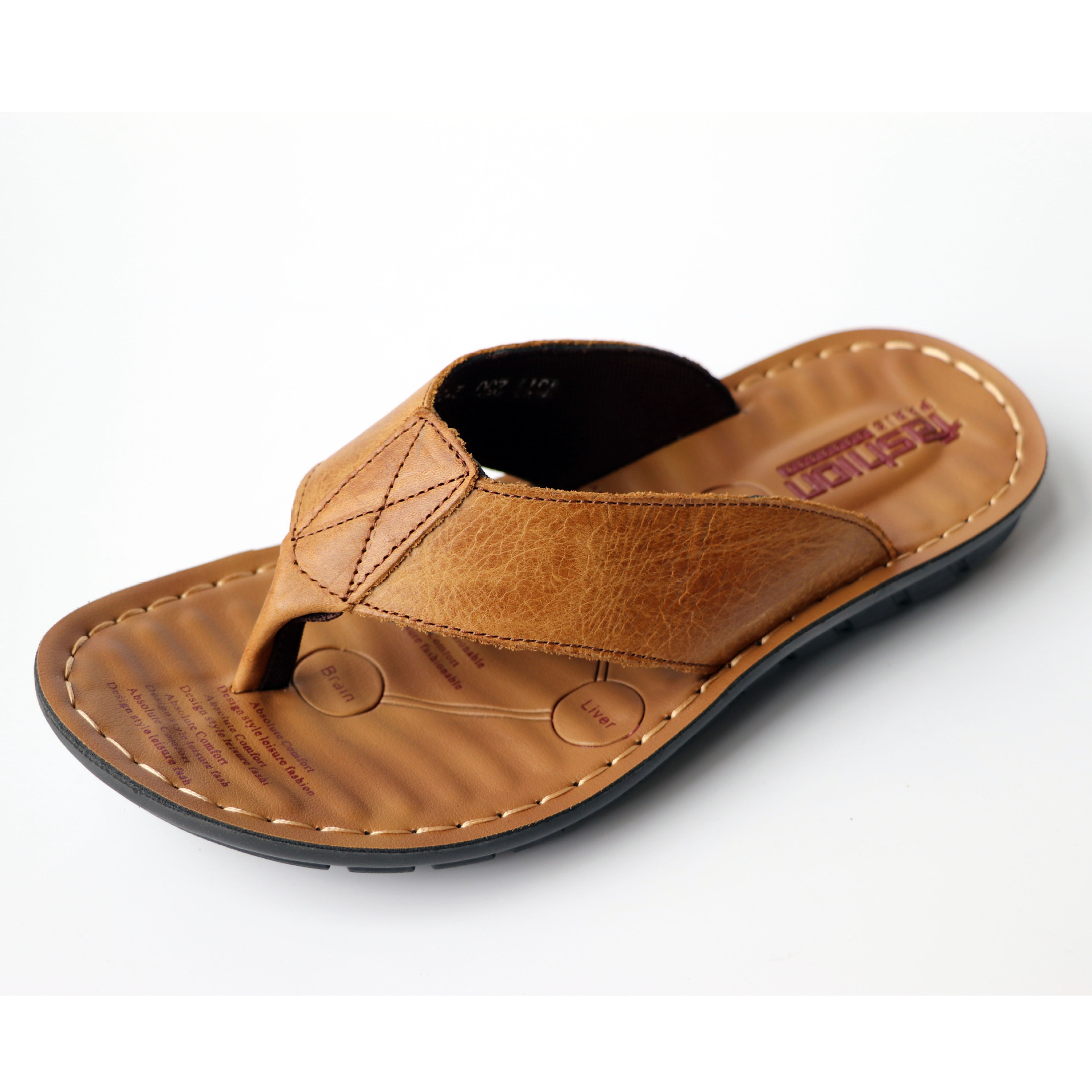 Sepatu Kulit Pria 2026, Sandal - Flip Flop Leather Men ulasan dan harga
