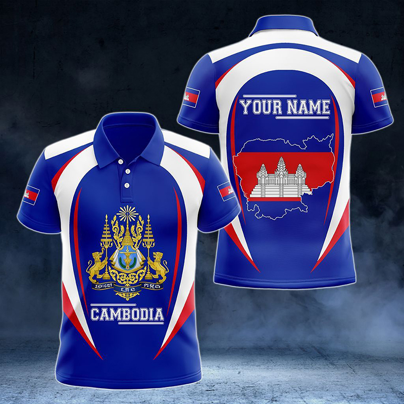 Kaos Polo Grafis Bendera Kambo - Shirt Camp Collar ulasan dan harga