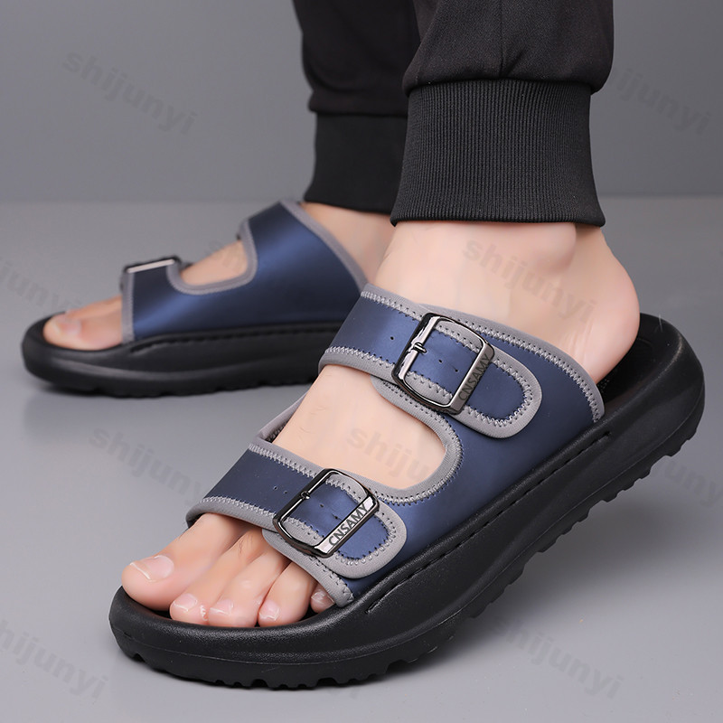 Sandal Pria Musim Panas 2025 S - Flip Flop Leather Men ulasan dan harga