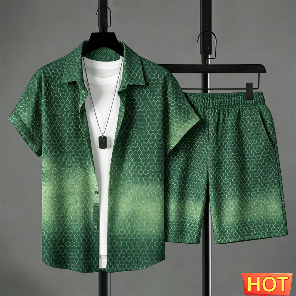 Setelan Kemeja Pria Musim Pana - Shirt Camp Collar ulasan dan harga