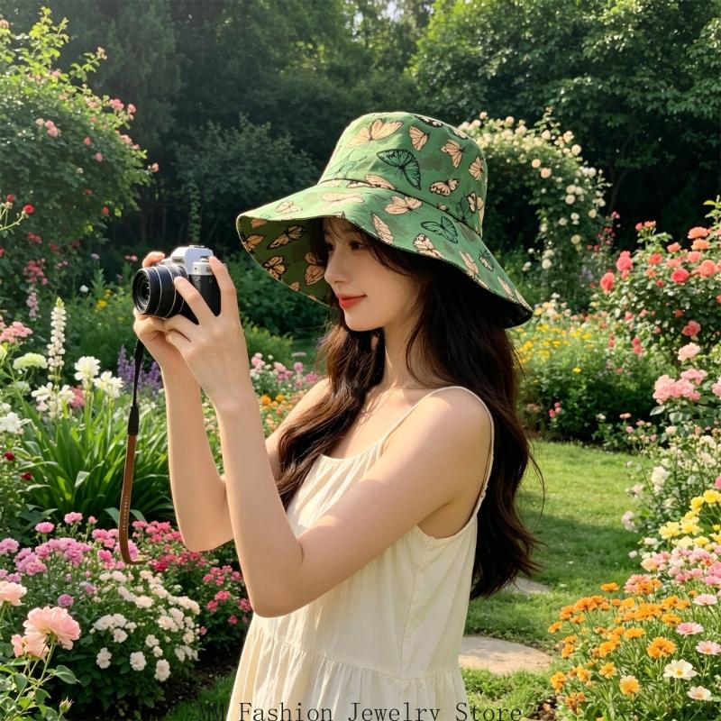 Topi Cetak Hijau Topi Nelayan  - Packable Hat Nylon ulasan dan harga