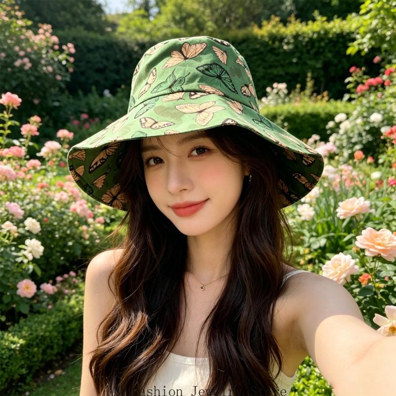 Topi Cetak Hijau Topi Nelayan  - Packable Hat Nylon ulasan dan harga