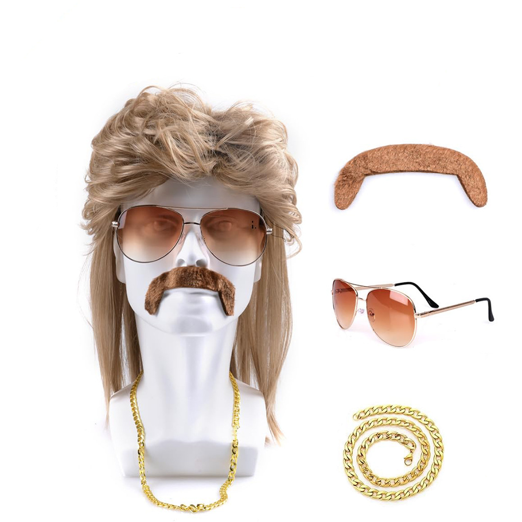 Set Wig Sintetis Disko 80-an W - Sunglass Retainer Cord ulasan dan harga