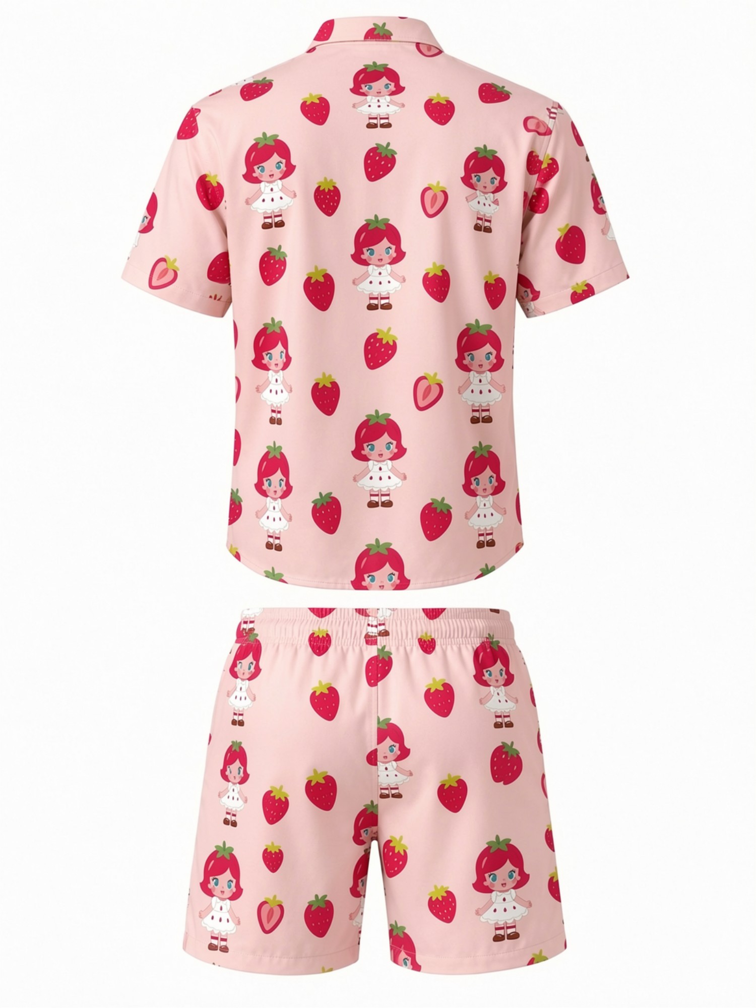 Setelan Kemeja Lengan Pendek M - Resort Shirt Floral ulasan dan harga