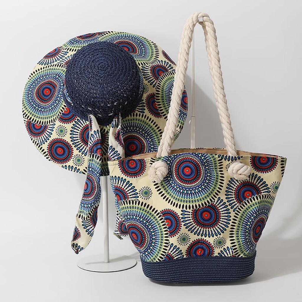 Set Topi Jerami Boho dan Tas P - Bucket Hat Straw ulasan dan harga