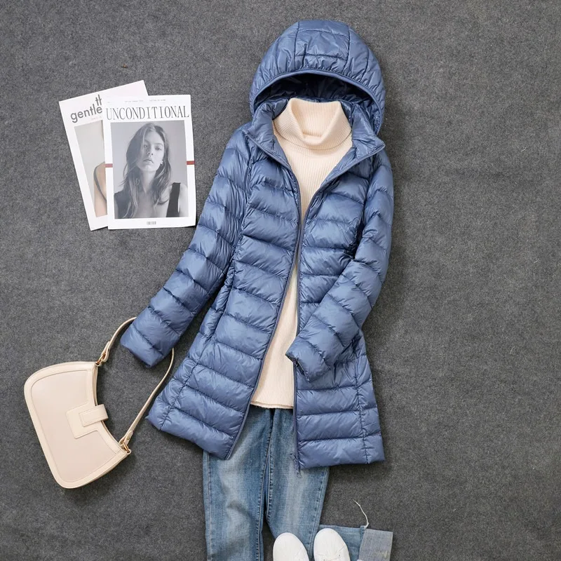 Jaket wanita Puffer panjang Ul - Packable Hat Nylon ulasan dan harga