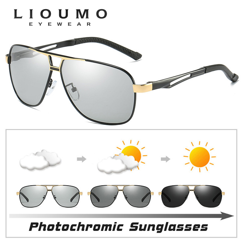 LIOUMO Kacamata Hitam Penerban - Sunglasses Aviator Polarized ulasan dan harga