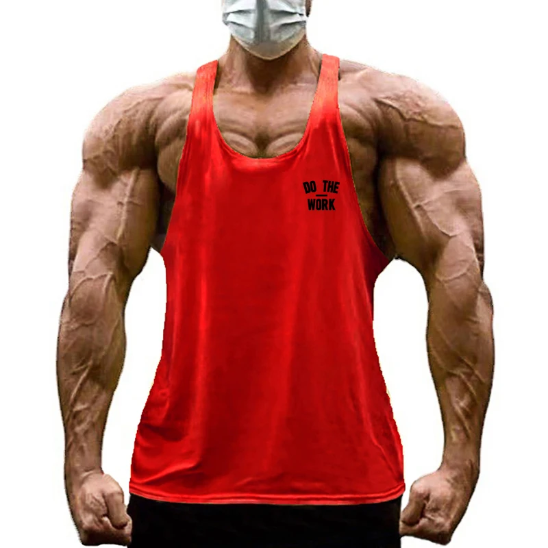 Kaus katun tanpa lengan pria,  - Tank Top Muscle ulasan dan harga
