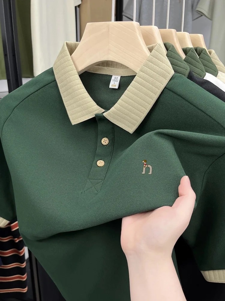 Kaos Polo Lengan Pendek Pria M - Polo Shirt Pique ulasan dan harga