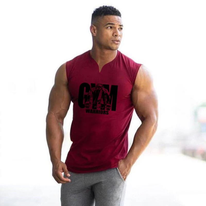 Rompi Leher V Lari Musim Panas - Tank Top Muscle ulasan dan harga